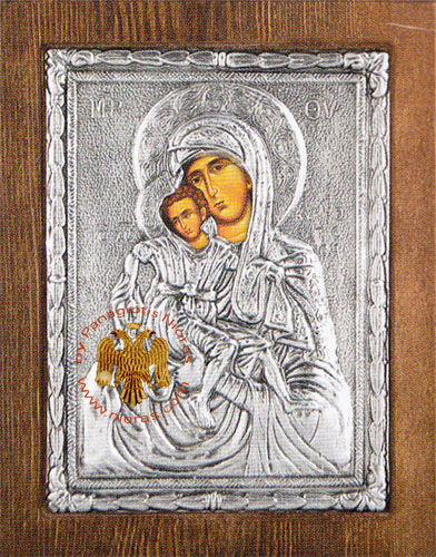 Theotokos Panagia of Kykkos Silver Plated Icon